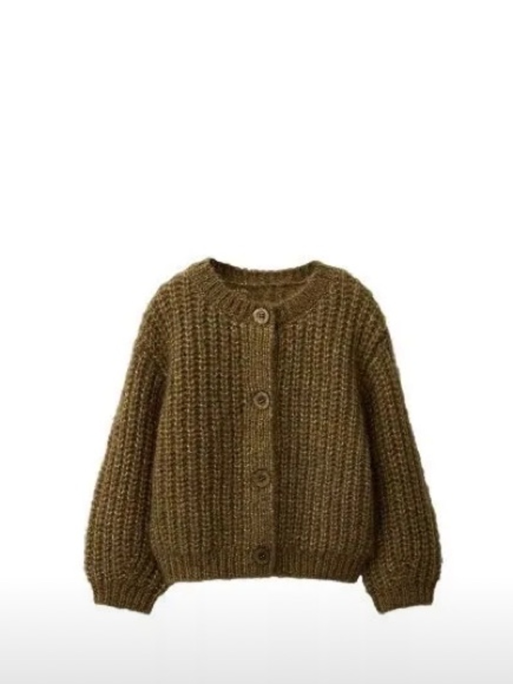 Zara kids chunky wool blend Cardigan size 4